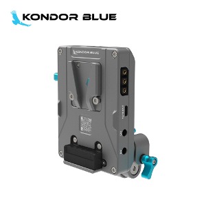 KondorBlue V-Mundt Pro Battery Plate with Swiveling Rod Block 콘도르블루 V마운트 배터리 플레이트 KB_ProVMP_Bk