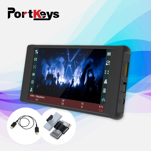 Portkeys PT6 공식 포트키 5.2인치 터치스크린 4K HDMI 프리뷰 모니터 (HDMI케이블+벨크로 증정)