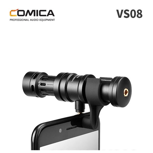 [COMICA] 코미카 스마트폰용 카디오이드 지향성 컨덴서 샷건 유튜브 방송 마이크 VS08