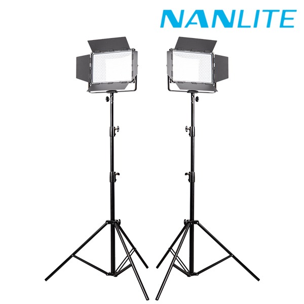 NANLITE 난라이트 믹스패널60 투스탠드세트 방송 촬영 RGB LED조명 MixPanel60