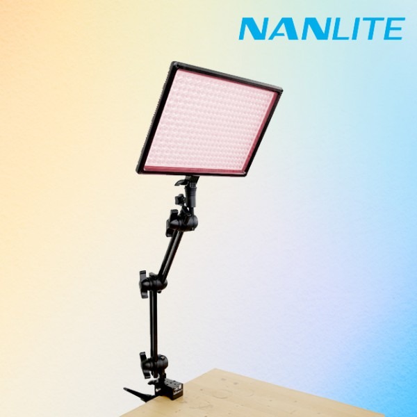 NANLITE 난라이트 믹스패드II MixpadII 27C 더블 관절암 1등 세트 RGB 컬러 사진 영상 조명