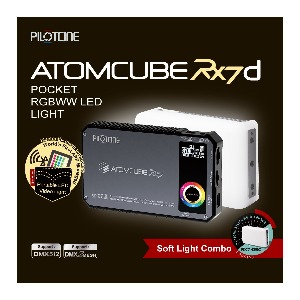 Atomcube 아톰큐브 RX7d 5.9인치 휴대용 소형 RGBWW LED Light 촬영 조명