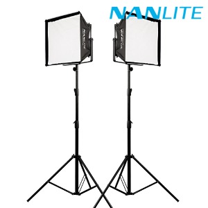 NANLITE 난라이트 방송 촬영 RGB LED조명 믹스패널150 소프트박스 투스탠드세트 MixPanel150