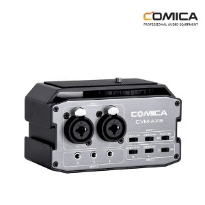 COMICA 코미카 CVM-AX3 2채널 오디오 믹서 XLR, 6.35mm, 3.5mm 지원