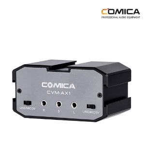 COMICA 코미카 CVM-AX1 2채널 오디오 믹서 실시간 모니터링 기능