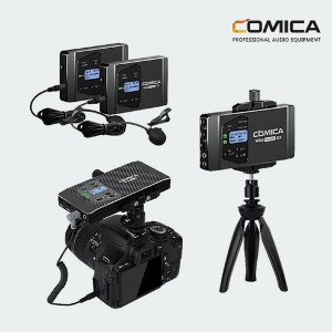 COMICA 코미카 CVM-WS60 COMBO 2채널 방송 유튜브 촬영 카메라 무선마이크